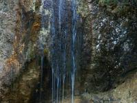 Detail eines Rinnsals am Klammhang